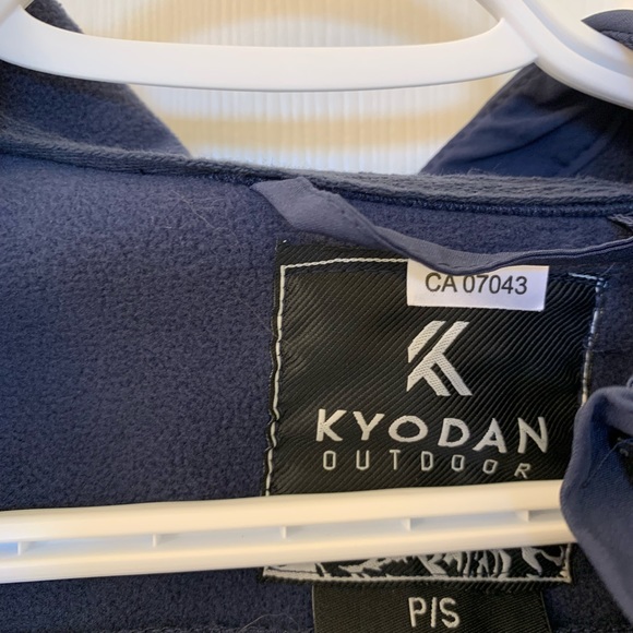 Blue spring/fall jacket with hood - Picture 2 of 6